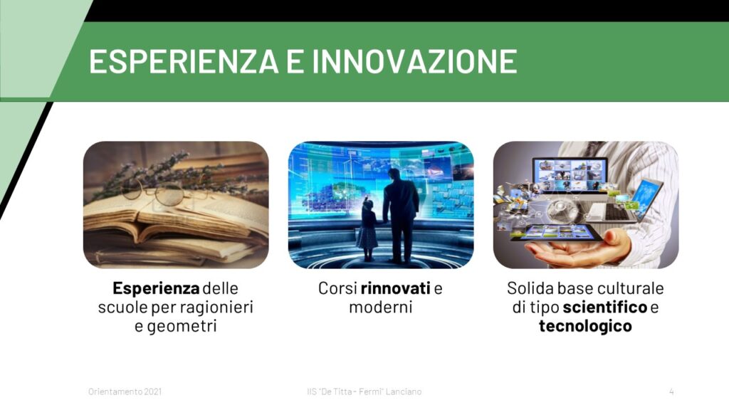 Esperienza e innovazione Esperienza e innovazione