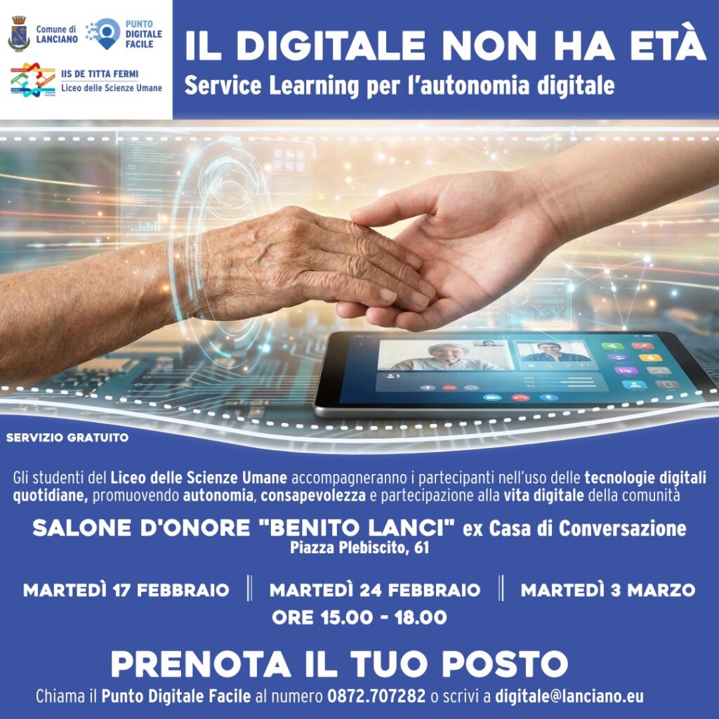 Il digitale non ha età: gli studenti del De Titta-Fermi diventano tutor digitali